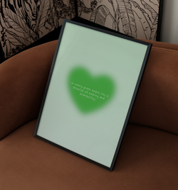 green heart | Poster
