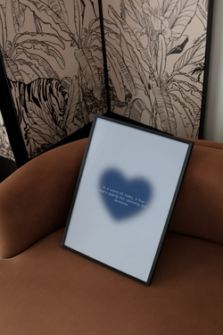 blue heart | Poster